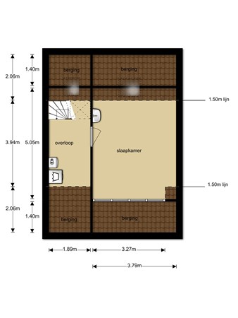 Floorplan - De Pellenwever 53, 5283 XK Boxtel